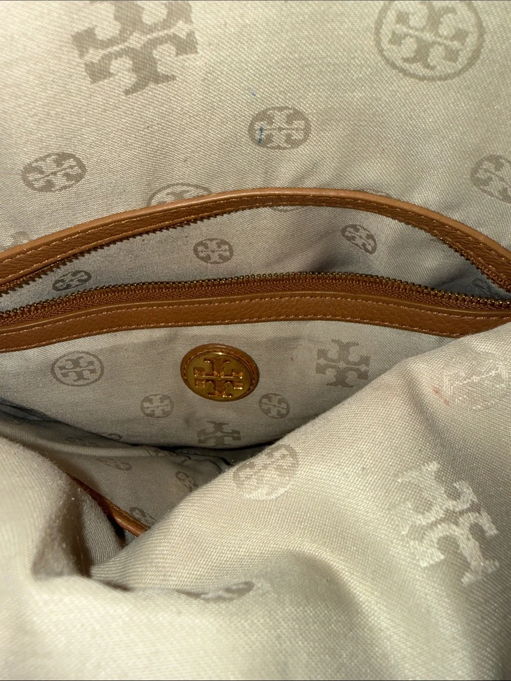 Tory Burch Saddle Crossbody Bag in Brown